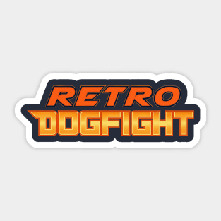 Retro Dogfight Logo Only Sticker